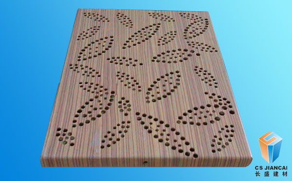 木紋氟碳藝術鏤空鋁單板實拍