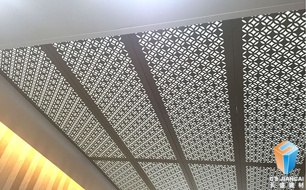 藝術鏤空鋁單板室內吊頂應用效果圖