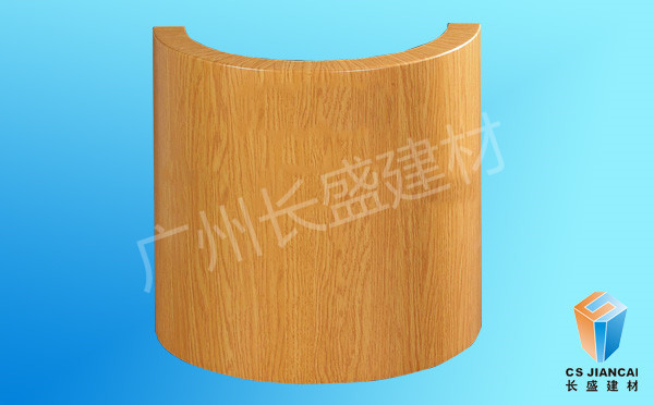 木紋弧形包柱鋁單板